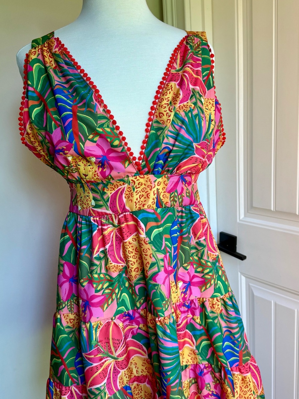SHEIN Floral Dress - Pink, Blue, Green